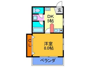 モントロ－ズ　フタバの物件間取画像